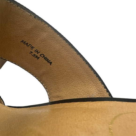 Jack Rogers Nora Wedge Sandal Black Women's Size 7.5 EUC - Picture 6 of 11